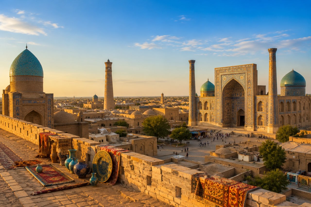 Silk Road architecture in Samarkand